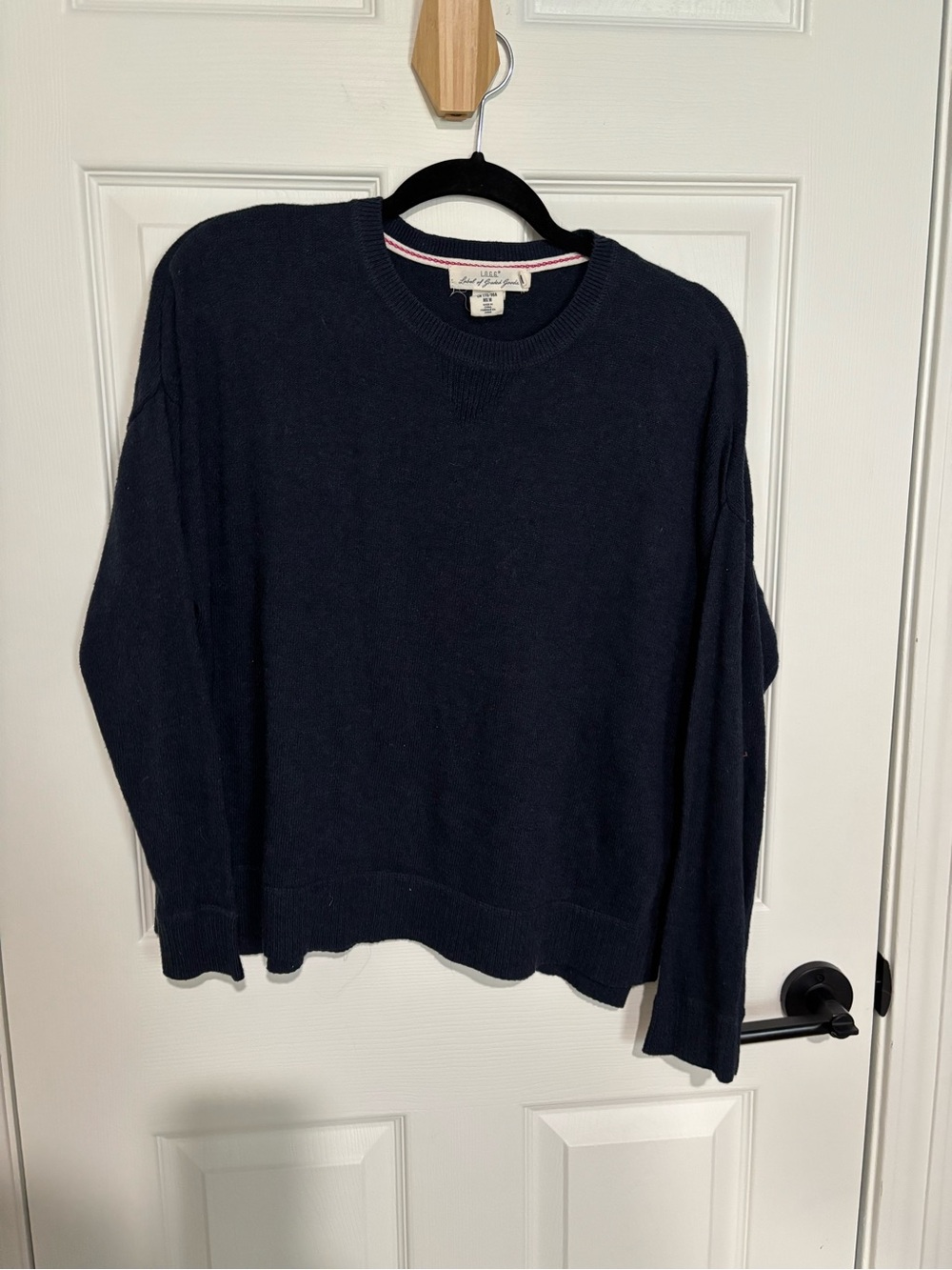 Oversized Navy Crewneck Sweater